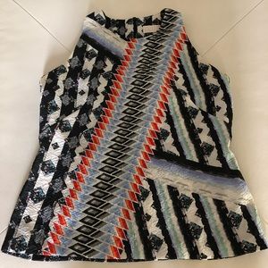 Peter Pilotto mixed print top